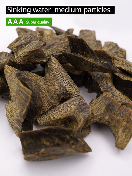 【Sinking water medium particles of agarwood】Agarwood raw material has high oil content | AAA Super quality | Rich incense | Remaining fragrance after burning | Aromatic wood chips | Relaxation and meditation |【EXW】