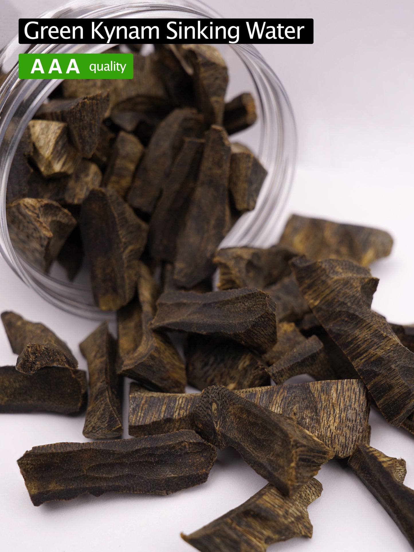 【Green Kynam  Agarwood Sinking Water】Kynam logs | A quality | Agarwood chips | High oil content | Natural incense | Aromatherapy helps sleep and calms the mind |【EXW】