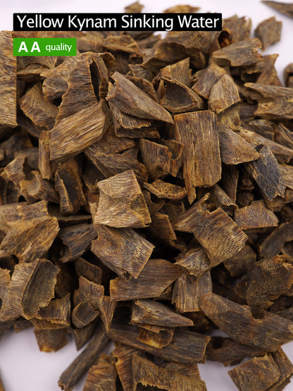 【Yellow Kynam  Agarwood Sinking Water】Kynam logs | Agarwood chips | High oil content | Natural incense | Aromatherapy helps sleep and calms the mind |【EXW】