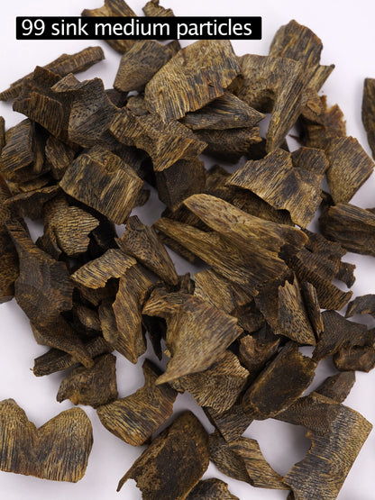 【99 sink medium particles of agarwood】Qinan logs | A quality | Agarwood chips | High oil content | Natural incense | Aromatherapy helps sleep and calms the mind |【EXW】