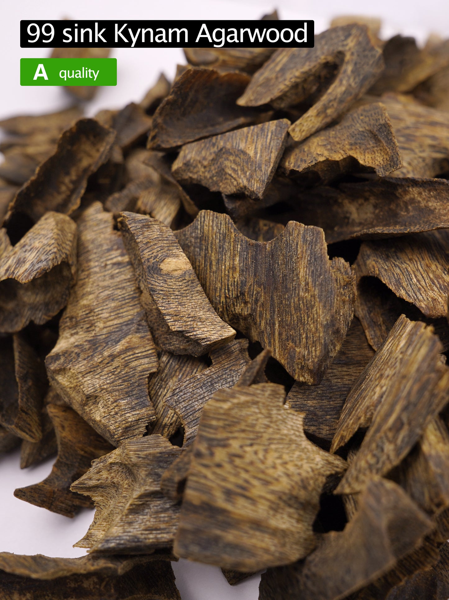 【99 sink Kynam Agarwood】Kynam logs | A quality | Agarwood chips | High oil content | Natural incense | Aromatherapy helps sleep and calms the mind |【EXW】