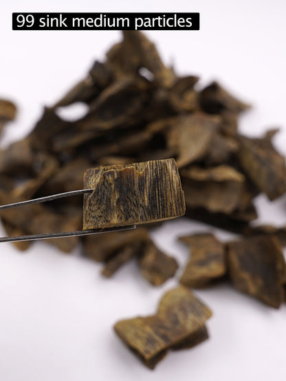 【99 sink medium particles of agarwood】Qinan logs | A quality | Agarwood chips | High oil content | Natural incense | Aromatherapy helps sleep and calms the mind |【EXW】