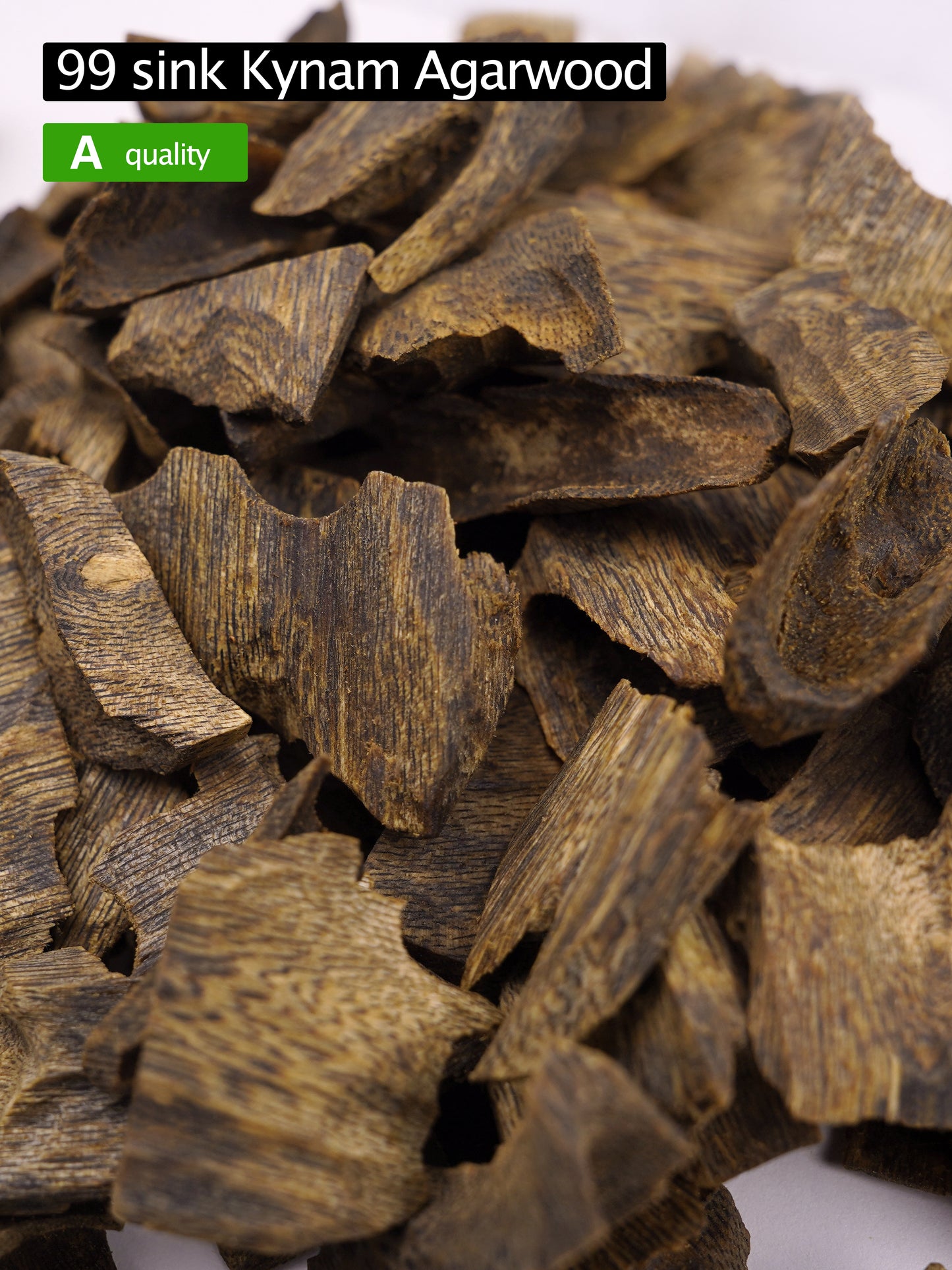 【99 sink Kynam Agarwood】Kynam logs | A quality | Agarwood chips | High oil content | Natural incense | Aromatherapy helps sleep and calms the mind |【EXW】