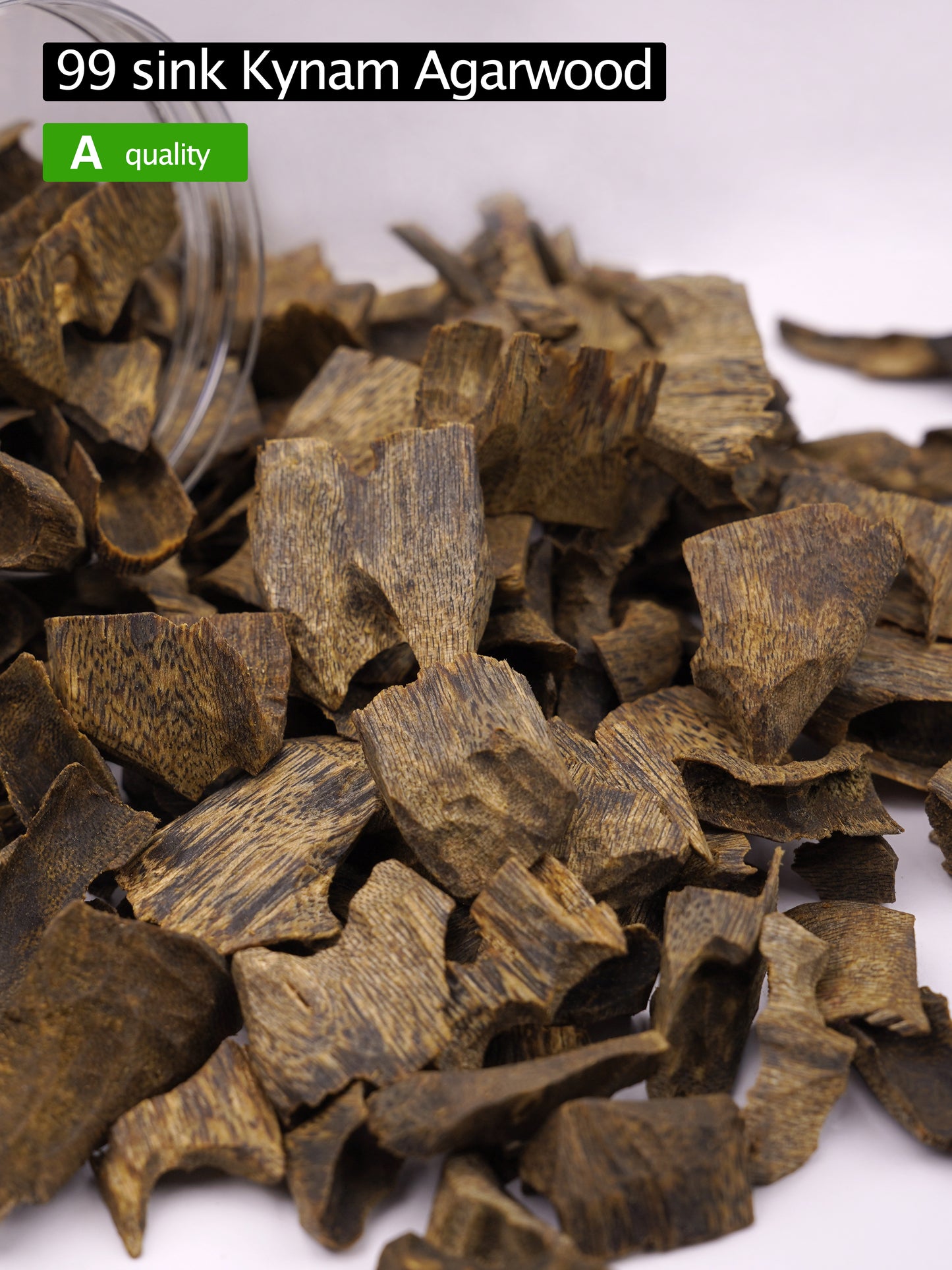 【99 sink Kynam Agarwood】Kynam logs | A quality | Agarwood chips | High oil content | Natural incense | Aromatherapy helps sleep and calms the mind |【EXW】